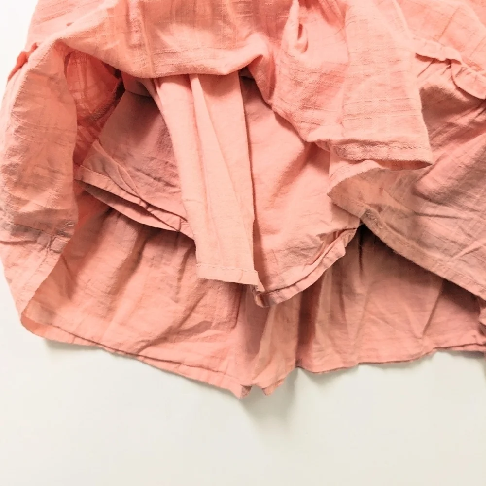 GAP Girls Swiss Dot Flutter Sleeves Peach Dress